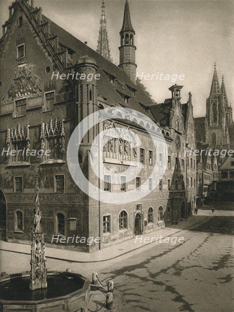 'Ulm. Town - Hall - Cathedral Tower', 1931. Artist: Kurt Hielscher.