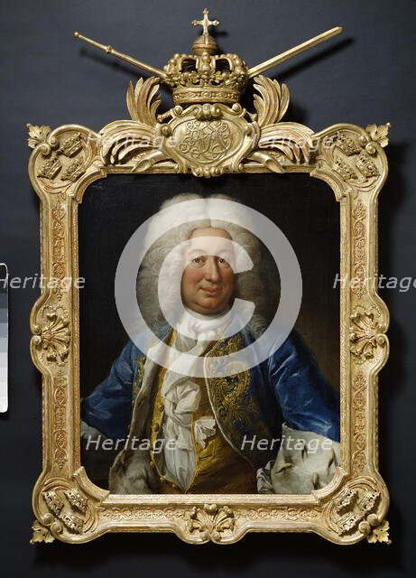 Frederick I, 1676-1751, King of Sweden, Landgrave of Hesse-Kassel, 1730. Creator: Martin van Meytens.
