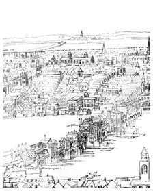 View of London, 16th century (1886). Artist: Unknown