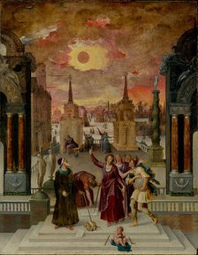 Dionysius the Areopagite Converting the Pagan Philosophers, 1570s. Creator: Antoine Caron.