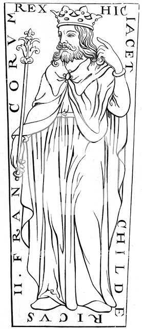 Childeric II (c653-675), 12th century (1849). Artist: Unknown