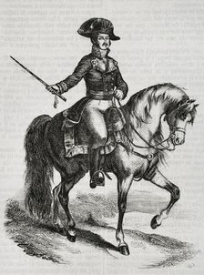 José de Palafox y Melci, 1st Duke of Zaragoza, (1775-1847), Spanish general at Peninsular War, 1853. Creators: Eusebio Zarza, Bernardo Rico.