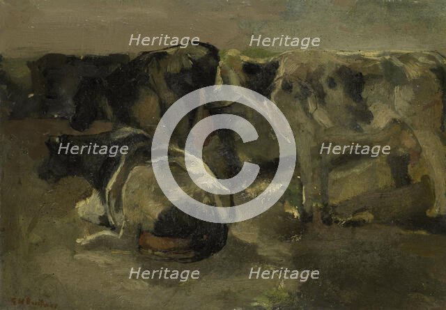 Four Cows, c.1880-c.1923. Creator: George Hendrik Breitner.