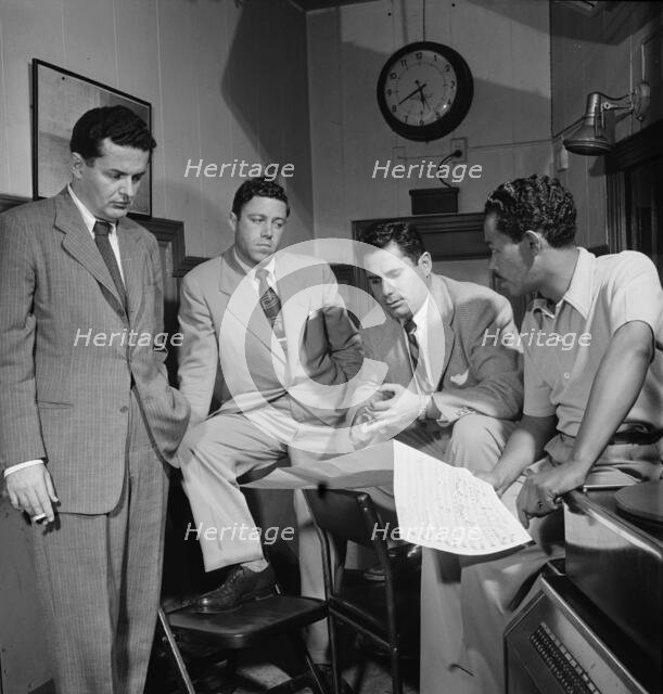 Portrait of Billy Eckstine and Nelson Riddle, New York, N.Y., 1946. Creator: William Paul Gottlieb.