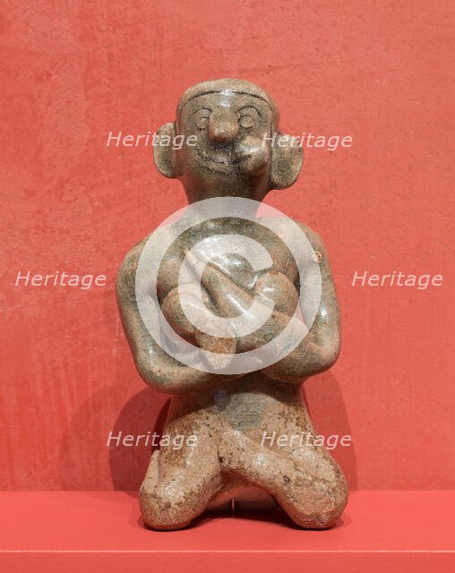 Figurine of a Mother and Child, 14th/16th century. Creator: Unknown.