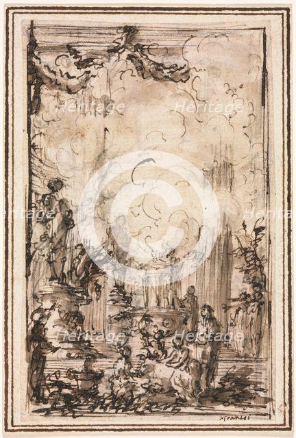 Sacrificial Offering in a Temple, after 1750. Creator: Giovanni Battista Piranesi (Italian, 1720-1778).