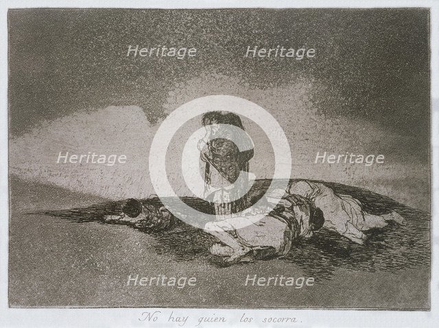 The Disasters of War, a series of etchings by Francisco de Goya (1746-1828), plate 60: 'No hay qu…