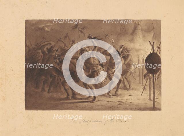 The Scalp-Dance of the Sioux, c. 1842. Creator: Felix Octavius Carr Darley.