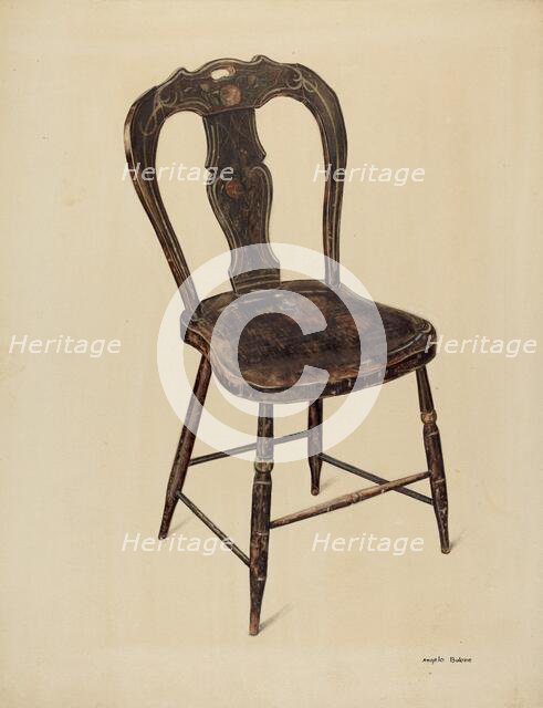 Zoar Chair, c. 1937. Creator: Angelo Bulone.