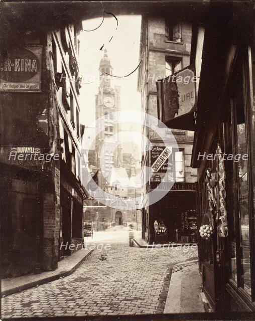 Rue De La Montagne Au Geneve, Printed 1920 circa. Creator: Eugene Atget.