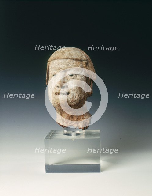 Wooden head of a lohan, Northern Song dynasty, China, 11th century. Artist: Unknown