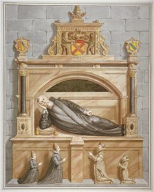 Monument to Sir Edward Bruce in Rolls Chapel, Chancery Lane, City of London, 1794. Artist: Anon