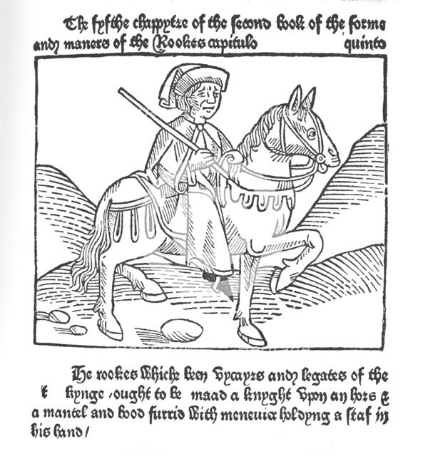 'Facsimile of the 'Game and Playe of the Chesse', c1470. Artist: Unknown.