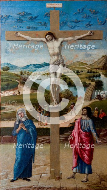 The Crucifixion, 1453-1455. Creator: Bellini, Giovanni (1430-1516).