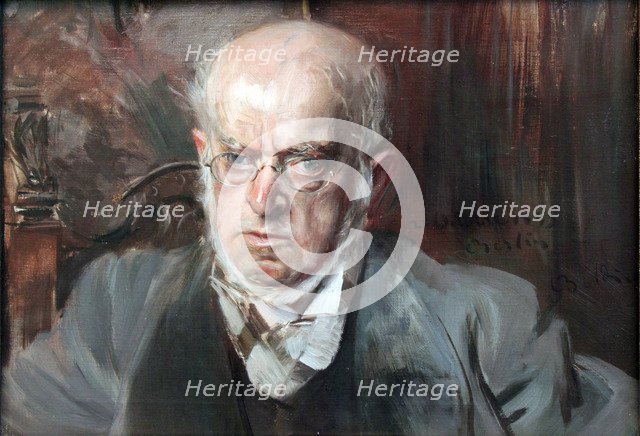 Portrait of the Painter Adolph von Menzel (1815-1905).