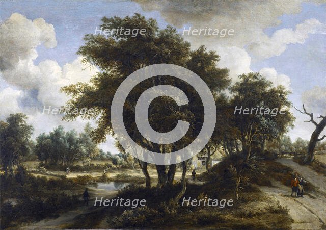 The Cottage, c1663. Creator: Meindert Hobbema.