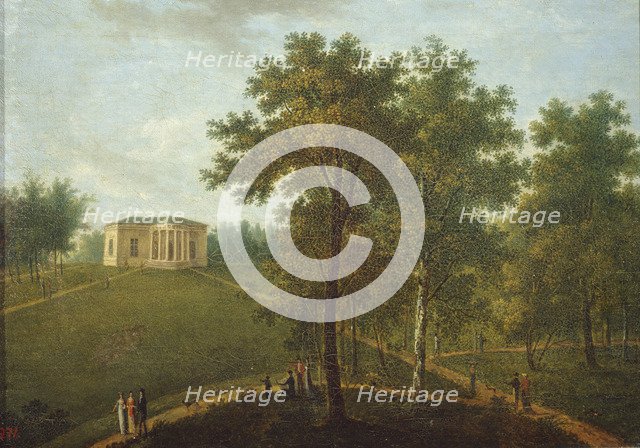Temple of Truth. View in the Park of Kurakin Estate Nadezhdino, End 1790s. Artist: Prichetnikov, Vasily Petrovich (1767-1809)