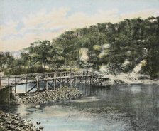 Footbridge at Mosman Bay, c1880. Creator: Unknown.