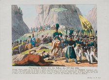 The Army of Graf Ivan Ivanovich Diebitsch crossing the Balkans, c. 1830. Artist: Campe, August Friedrich Andreas (1777-1846)