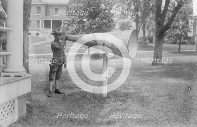 Bugle Megaphone, Fort Totten, 3 Jul 1917. Creator: Bain News Service.