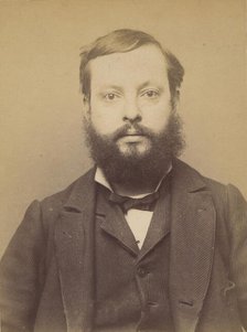 Pennelier. Casimir. Arthur. 36 ans, né à Billeuse (Somme). Clerc d'huissier. Anarchiste. 1..., 1894. Creator: Alphonse Bertillon.