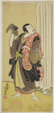 The Actor Ichimura Uzaemon IX as Seigen in the Play Ise-goyomi Daido Ninen..., c. 1768. Creator: Ippitsusai Buncho.