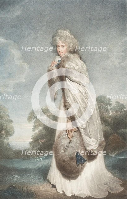 Miss Elizabeth Farren, Countess of Derby, 1792., 1792. Creator: Francesco Bartolozzi.
