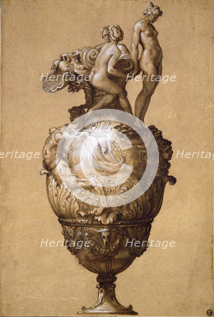 Design for a Ewer, mid 16th century. Artist: Francesco Salviati.