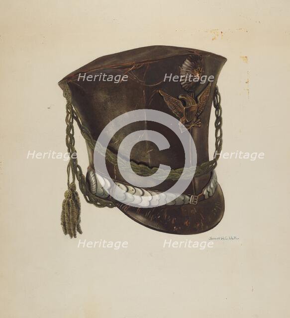 Military Headdress, c. 1938. Creator: James Vail.