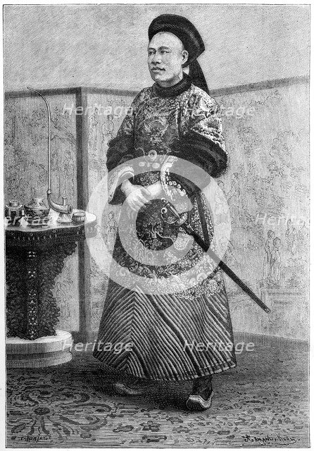 M Tseng, Chinese minister in Paris, 1895.Artist: Armand Kohl