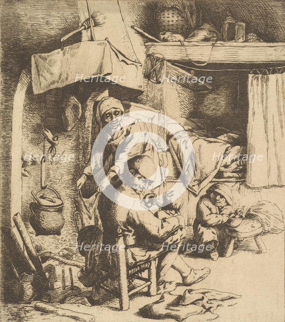 Father Feeding Child, 1610-85. Creator: Unknown.