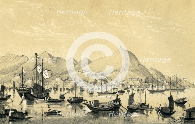 'Victoria Town, Hong Kong Island', 1847. Artist: Unknown