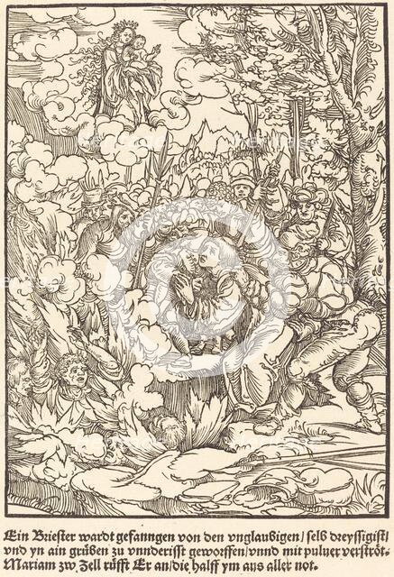 Ein Briester wardt gefanngen ..., c. 1503. Creator: Master of the Legend Scenes.