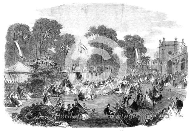 Grand fancy bazaar at Orleans House, Twickenham, in aid of the French Société de Bienfaisance, 1864. Creator: Unknown.