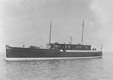 The 65 ton motor yacht 'Mairi', 1921. Creator: Kirk & Sons of Cowes.