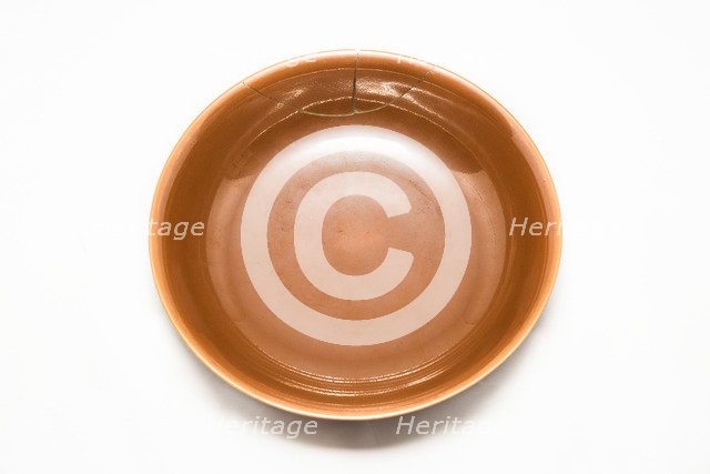 Cafe au lait monochrome bowl, 1736-1795. Artist: Unknown.