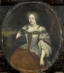 Portrait of Frouck, Baroness van Aylva, Wife of Hans Willem van Aylva after 1658, 1693-1717. Creator: Hendrik de Valk.