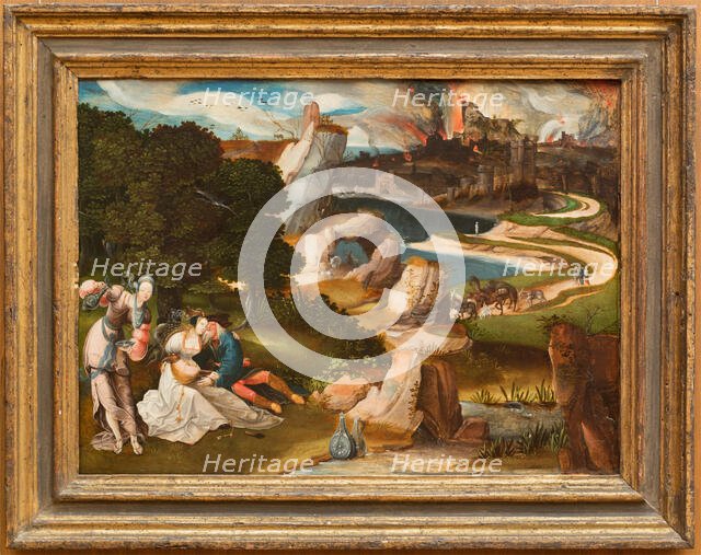 Lot and His Daughters, 1523. Creator: Jan de Cock.