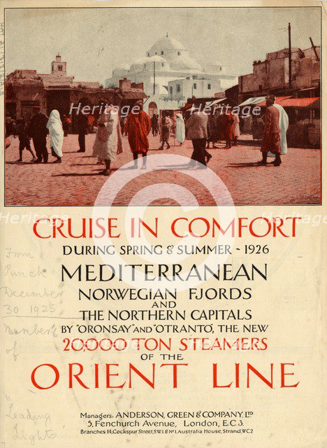 Anderson Green & Co Travel, 1925. Artist: Unknown