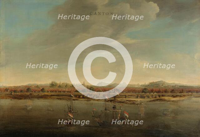 View of Canton in China, c.1662-c.1663. Creator: Johannes Vinckboons.