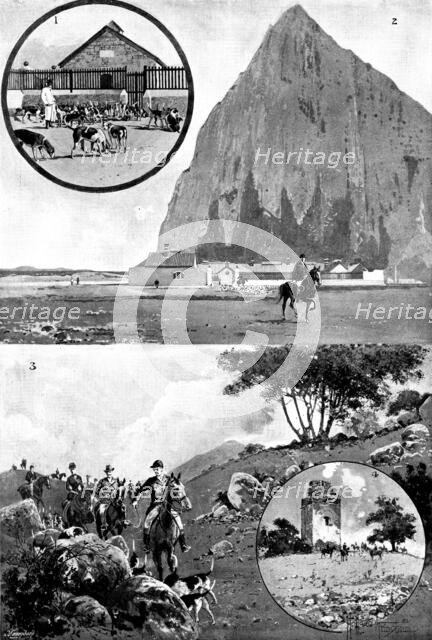 The Calpe Hunt, at Gibraltar, 1895. Creator: Joseph Holland Tringham.