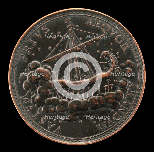 Ship Guided by Stars [reverse], 1740. Creator: Antonio Francesco Selvi.