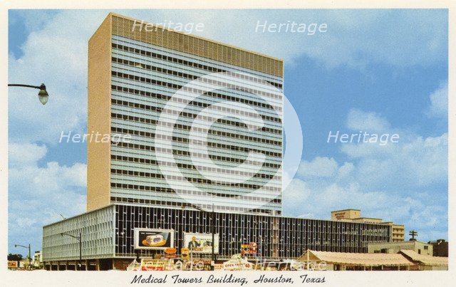 Medical Towers Building, Houston, Texas, USA, 1956. Artist: Unknown
