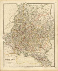 Map of Russia and Poland, 1832. Creator: Arrowsmith, John (1790-1873).