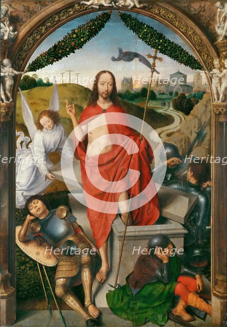 Triptych of The Resurrection (Central panel). Artist: Memling, Hans (1433/40-1494)