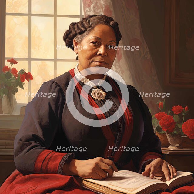 AI IMAGE - Portrait of Mary Jane Seacole, 1850s, (2023). Creator: Heritage Images.