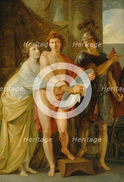 Hektor’s farewell to Andromache, after 1800. Creator: Heinrich Friedrich Füger.