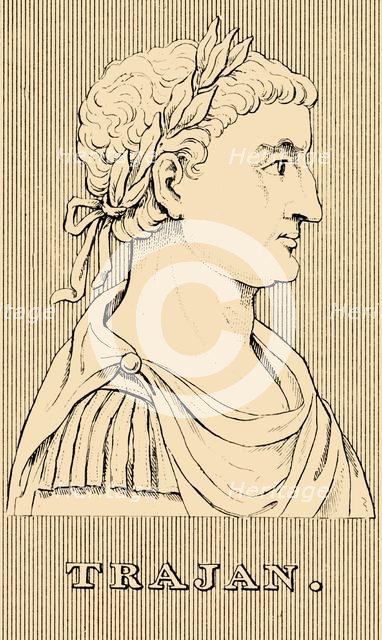 'Trajan', (53-117), 1830. Creator: Unknown.