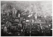 Aerial view of Philadelphia, Pennsylvania, USA, from a Zeppelin, 1928 (1933). Artist: Unknown