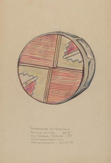 Tambourine or Hand Drum, 1935/1942. Creator: Melita Hofmann.